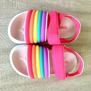 Gymboree Pink Rainbow Sandals Vibrant Summer Style